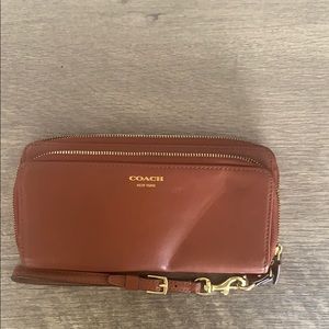 Coach accordion wristlet wallet